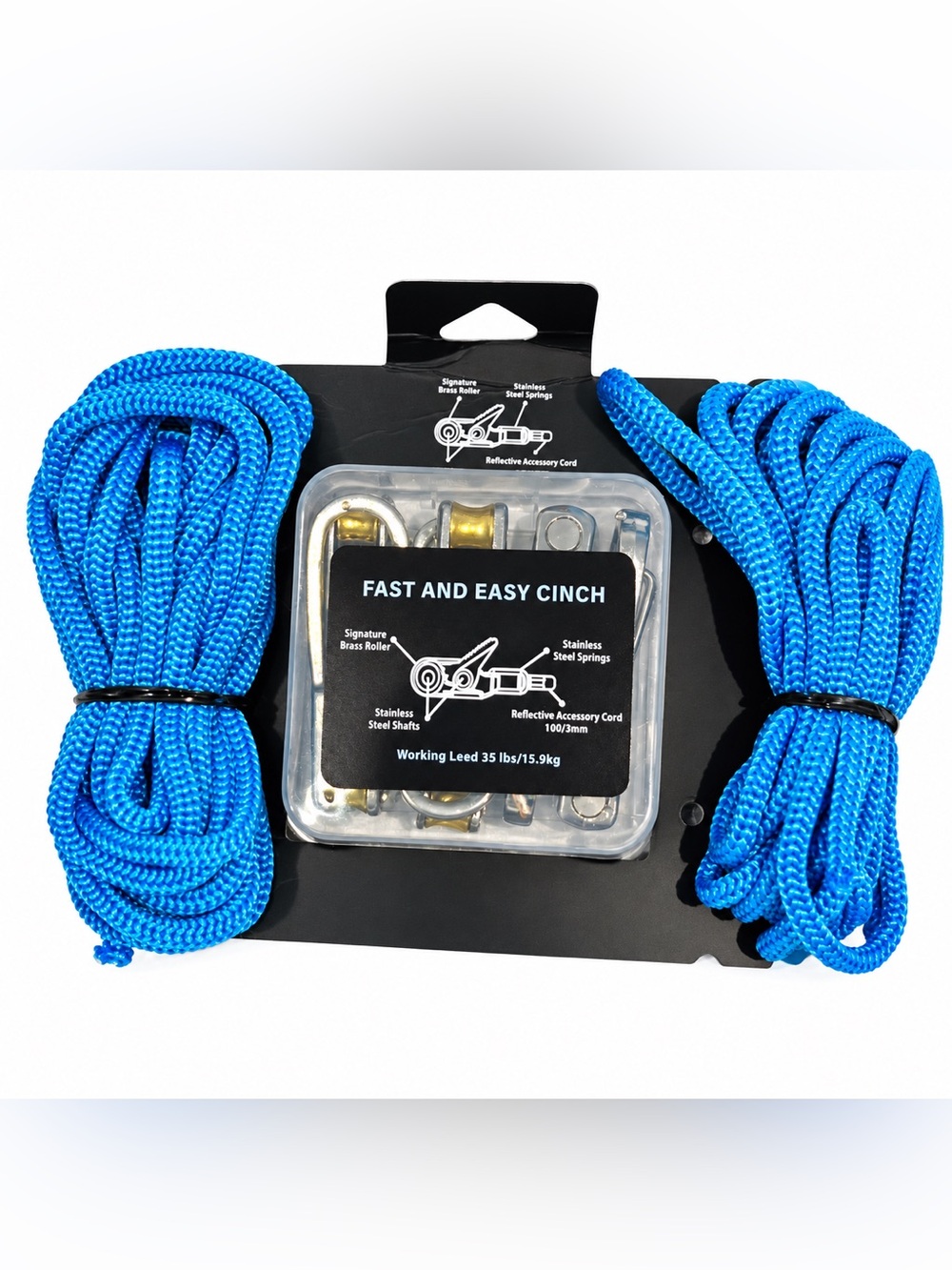 Heavy Duty 6pcs Rope Cinch Roller Tensioners for Camping Awning Tent Cords